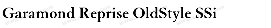 Garamond Reprise OldStyle SSi Bold Small Caps字体转换